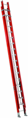 36 Foot Fiberglass Extension Ladder, Type IA, 300 lb Load Capacity