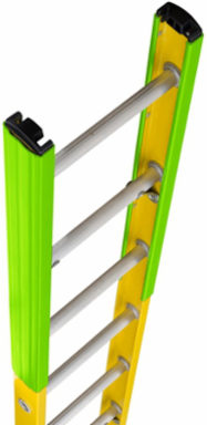 12 Foot Fiberglass Manhole Ladder, Type IAA, 375 lb Load Capacity
