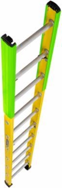 14 Foot Fiberglass Manhole Ladder, Type IAA, 375 lb Load Capacity