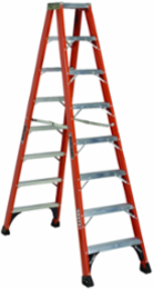 8 Foot Fiberglass Step Ladder, Type IAA, 375 lbs Load Capacity