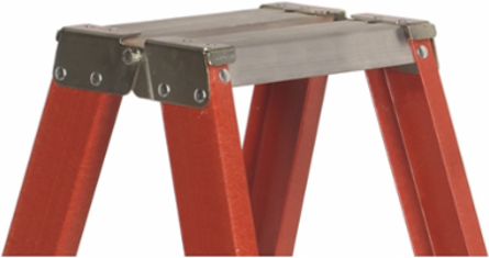 14 Foot Fiberglass Step Ladder, Type IAA, 375 lb Load Capacity
