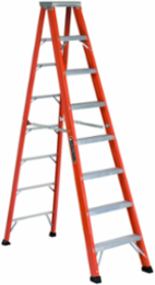 8-Foot Fiberglass Step Ladder, Type IAA, 375 lb Load Capacity