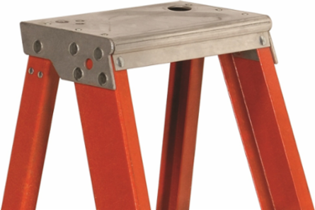 10 Foot Fiberglass Step Ladder, Type IAA, 375 lbs Load Capacity