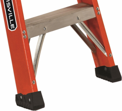 12 Foot Fiberglass Step Ladder Type IAA 375 lb Load Capacity