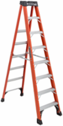 8 Foot Fiberglass Step Ladder, Type IAA, 375 lb Load Capacity