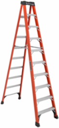 10 Foot Fiberglass Step Ladder, Type IAA, 375 lb Load Capacity