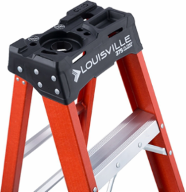 12 Foot Fiberglass Step Ladder, Type IAA, 375 lb Load Capacity