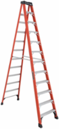 12 Foot Fiberglass Step Ladder, Type IAA, 375 lb Load Capacity