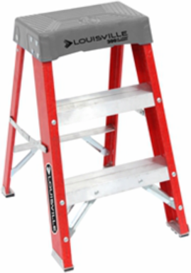 2-Foot Fiberglass Step Stool, Type IA, 300 lbs Load Capacity