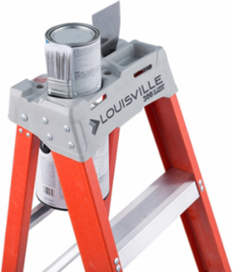 8 Foot Fiberglass Step Ladder, Type IA, 300 Pound Load Capacity