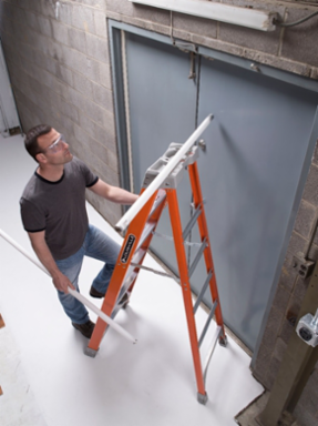 8 Foot Fiberglass Step Ladder, Type IA, 300 Pound Load Capacity