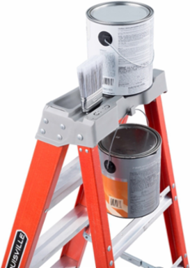 8 Foot Fiberglass Step Ladder, Type IA, 300 Pound Load Capacity