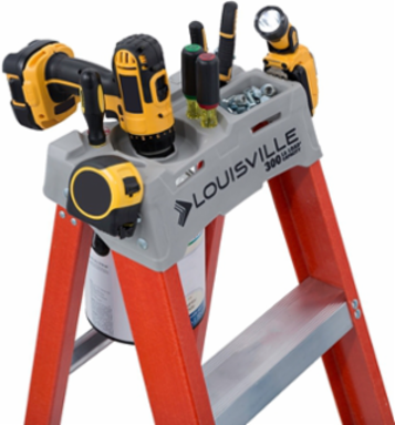 8 Foot Fiberglass Step Ladder, Type IA, 300 Pound Load Capacity