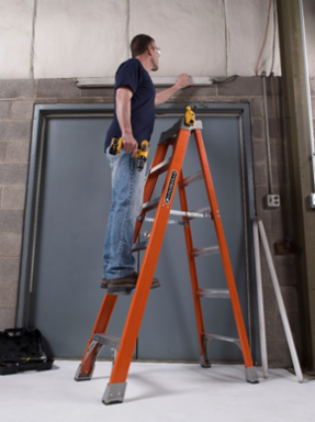 8 Foot Fiberglass Step Ladder, Type IA, 300 Pound Load Capacity