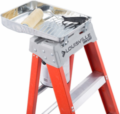 8 Foot Fiberglass Step Ladder, Type IA, 300 Pound Load Capacity