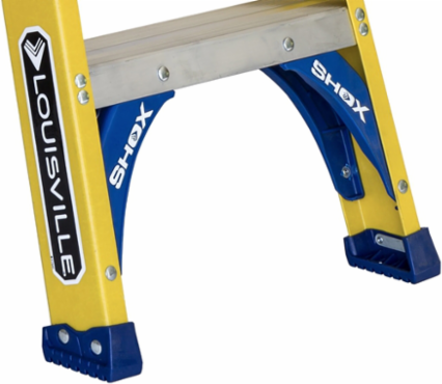 4 Foot Fiberglass Step Ladder, Type I, 250 lbs Load Capacity