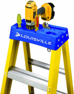 5 Foot Fiberglass Step Ladder Type I 250 lb Load Capacity