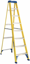 8 Foot Fiberglass Step Ladder, Type I, 250 lbs Load Capacity