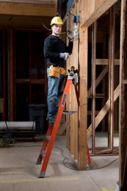 6 Foot Fiberglass Tripod Ladder, Type IA, 300 lb Load Capacity