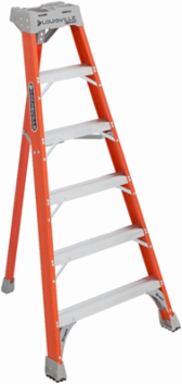 6 Foot Fiberglass Tripod Ladder, Type IA, 300 lb Load Capacity