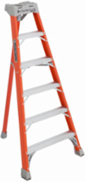 6 Foot Fiberglass Tripod Ladder, Type IA, 300 lb Load Capacity