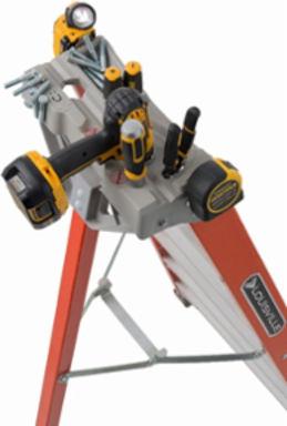 10 Foot Fiberglass Tripod Step Ladder, Type IA, 300 lb Load Capacity