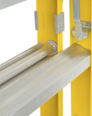 8 Foot Fiberglass Combination Ladder, Type IAA, 375 lbs Load Capacity