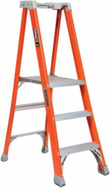3 Foot Fiberglass Pinnacle Pro Platform Ladder, Type IA, 300 lb Load Capacity
