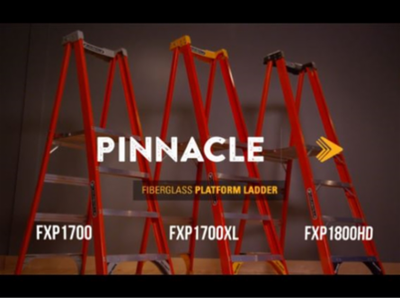 6-Foot Fiberglass Pinnacle Pro Platform Ladder, Type IA, 300 lb Capacity