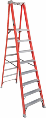 8 Foot Fiberglass Pinnacle Pro Platform Ladder, Type IA, 300 lb Load Capacity