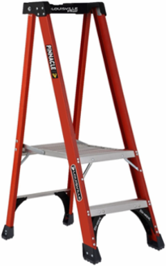 2 Foot Fiberglass Pinnacle Pro Platform Ladder, Type IAA, 375 lb Load Capacity