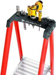 8 Foot Fiberglass Pinnacle Pro Platform Ladder, Type IAA, 375 lb Load Capacity