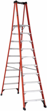 10 Foot Fiberglass Pinnacle Pro Platform Ladder, Type IAA, 375 lb Capacity