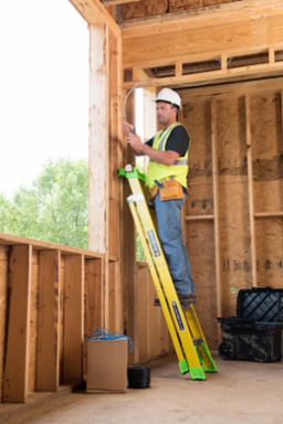 4 Foot Fiberglass Cross-Step Ladder, Type IAA, 375 lbs Load Capacity