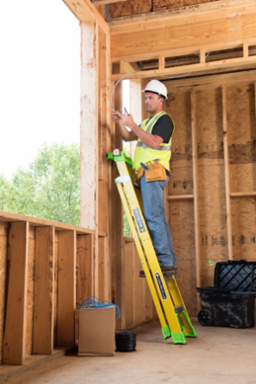 4 Foot Fiberglass Cross-Step Ladder, Type IAA, 375 lbs Load Capacity