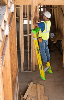 6 Foot Cross-Step Ladder, Type IAA, 375 lb Load Capacity, Fiberglass