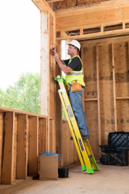 6 Foot Cross-Step Ladder, Type IAA, 375 lb Load Capacity, Fiberglass