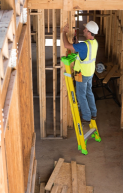 6 Foot Cross-Step Ladder, Type IAA, 375 lb Load Capacity, Fiberglass