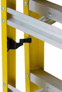 10-Foot Fiberglass Cross-Step Ladder, Type IAA, 375 lbs Load Capacity