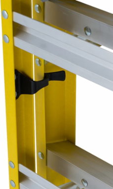 10-Foot Fiberglass Cross-Step Ladder, Type IAA, 375 lbs Load Capacity