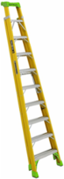 10-Foot Fiberglass Cross-Step Ladder, Type IAA, 375 lbs Load Capacity