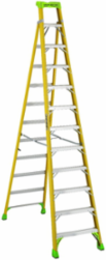 12 Foot Fiberglass Cross-Step Ladder, Type IAA, 375 lb Load Capacity