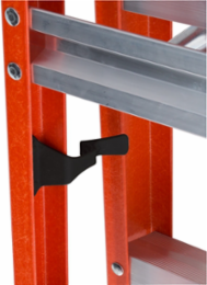 8-Foot Fiberglass Cross Step Ladder, Type IA, 300 lb Load Capacity