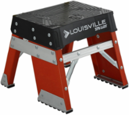 1-Foot Fiberglass Step Stool, Type IAA, 375 lb Load Capacity
