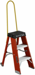 3-Foot Industrial Fiberglass Step Stool, Type IA, 300 lbs Load Capacity