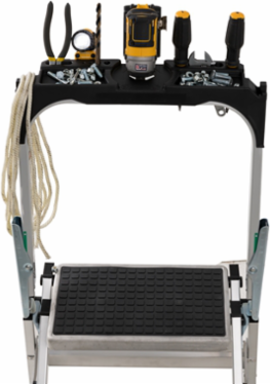 2-Foot Step Stool Ladder, Type IA, 300 lbs Load Capacity, Steel
