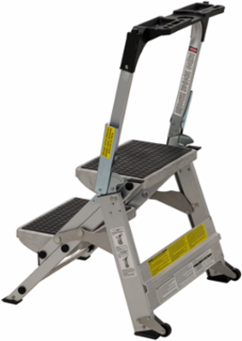 2-Foot Step Stool Ladder, Type IA, 300 lbs Load Capacity, Steel