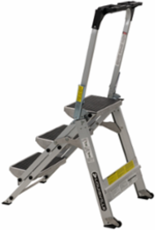 3-Foot Step Stool Ladder, Type IA, 300 lbs Load Capacity, Steel