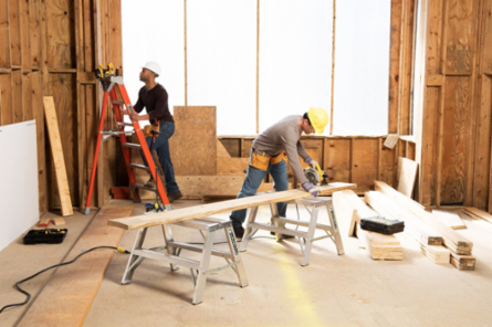 4-Foot Aluminum Sawhorse Ladder, Type IA, 300 lbs Load Capacity, Extra-Wide Surface