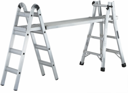 17 Foot Aluminum Multipurpose Ladder, Type IA, 300 lb Load Capacity